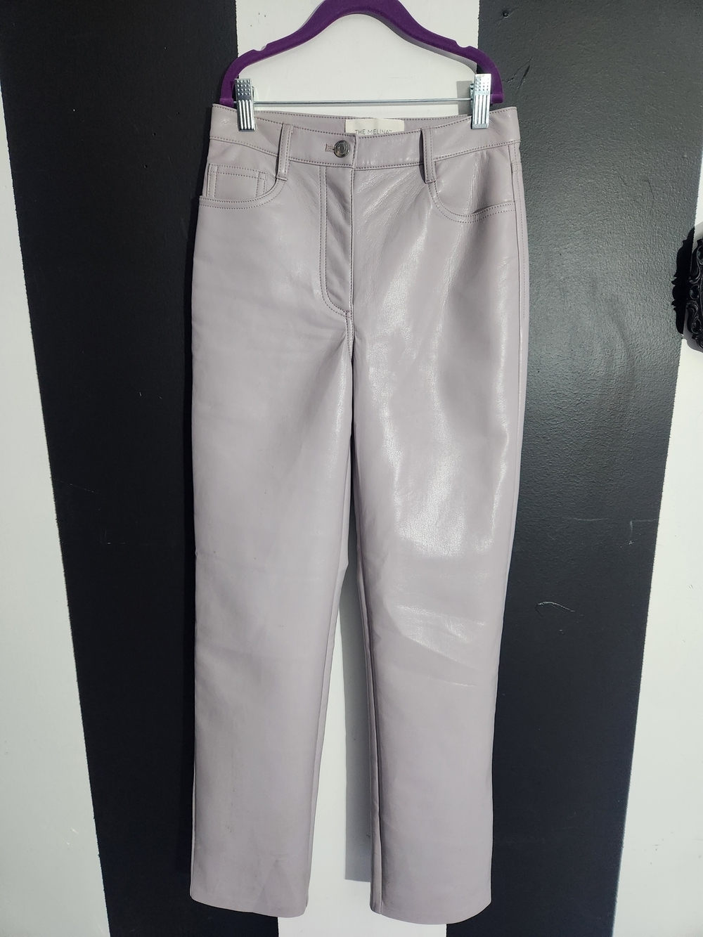 Wilfred Lilac Faux Leather Pants